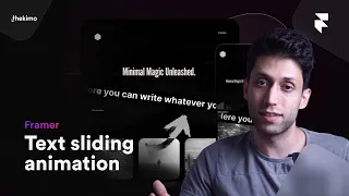 Infinite Text Sliding animation in Framer! // Beginner tutorial