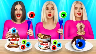 No Hands, One Hand and Two Hands Eating Challenge | Crazy Eating Sweets Battle by RATATA POWER