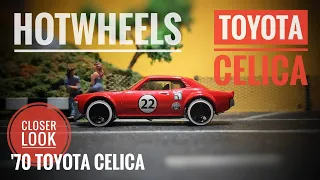 Closer Look! Hot Wheels '70 Toyota Celica - 2014 HW City Night Burnerz Series (Red)