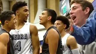 Sierra Canyon RESPONDS To Crowd Talking RECKLESS w/ BUCKETS! "DADDYS BOY" Sierra Canyon VS Camarillo