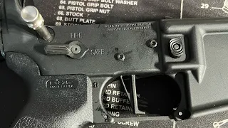 CMC 2.5lbs Drop In AR trigger and CMMG Ambidextrous Safety install