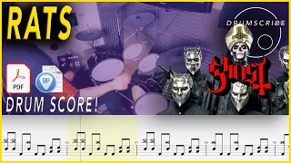 Rats - Ghost | Drum SCORE Sheet Music Play-Along | DRUMSCRIBE