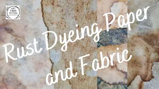 Hand dyeing your fabric or paper with flakes of rust makes these unique organic pieces of art.