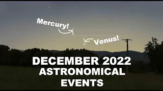 December 2022: MUST WATCH Sky Events! Geminids, Ursids, Planets!