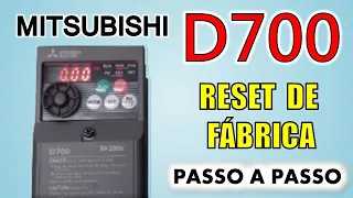 MITSUBISHI D700 - RESET DE FÁBRICA - PASSO A PASSO