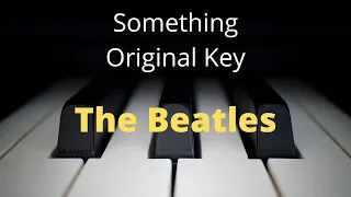 The Beatles - Something (Piano Karaoke Original Key)