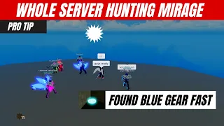 How to Get Blue Gear Fast!  Mirage Island Hunt in Blox fruits