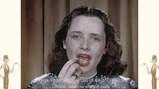 Vintage 1940s Makeup Tutorial Film - 1946