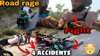 Four Accidents in Sunday Ride😡 |Saksham Manhas| @aalyanvlogs1299 @MehrabSheikh #foryou  #fight