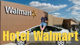 Sleeping in a Walmart Parking Lot! My Nighttime Routine + Tips & Tricks for Stealth Camping & Safety