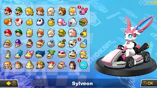 What if you play Sylveon in Mario Kart 8 Deluxe (DLC Courses) 4K