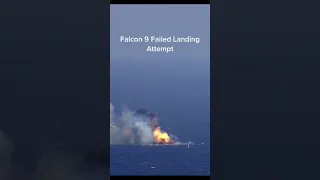 Falcon 9 Failed Landing Attempt in 20215 #tiktok #shorts #starship #spacex #falcon9