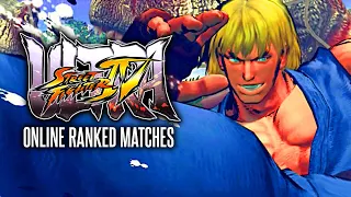 Ultra Street Fighter 4 / Online Ranked Matches 4 / Hugo, Ken, Boxer, Evil Ryu, T. Hawk, Dudley, Adon
