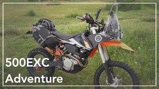 Ultimate KTM 500EXC Lightweight Adventure Motorcycle Build -- Tour & Ride  -- Under 260LB