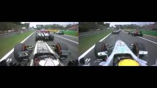 Kimi and Hamilton - Monza Italy 2013 Dual Onboard Replay