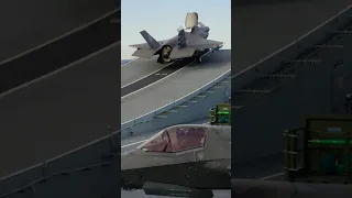 Why do F-35s use the runaway instead of vertically taking off, e.g., HMS Queen Elizabeth?