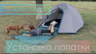 Decathlon Quechua MH100, установка и обзор палатки