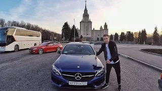 МАЖОРЫ из МГИМО. Гонки на BRABUS. LAMBO HURACAN в Москве. Выхлоп GTI. Mercedes C43 vs Infinity Q50S