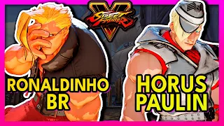 SFV 🥊 Ronaldinho BR (NASH) VS Horus Paulin (ED) 🥊 スト5  🥊 SF5 🥊 Street Fighter 5