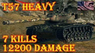 Best replays  T57 Heavy  7 Kills, 12,2K Damage  Tundra World of Tanks