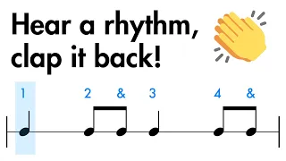Rhythm Clap Along - Level 1 to 3  (For Beginners/Kids) 🎵👏
