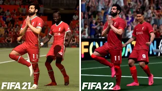 FIFA 21 VS FIFA 22 | Gameplay Comparison