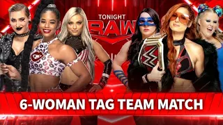 Bianca Belair, Rhea Ripley & Morgan Vs Becky Lynch, Nikki A.S.H & Doudrop - Raw 28/02/2022 (Español)