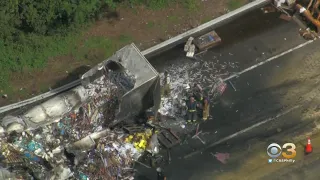 Chopper 3 Over Tractor-Trailer Accident On New Jersey Turnpike