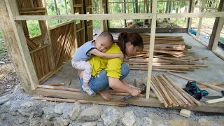 LOG CABIN 120 Days TIMELAPSE: START to FINISH Single Mom Building Wooden House - Farm Life