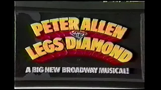 Peter Allen FULL Legs Diamond Musical (Closing Night) Mark Hellinger Theatre 19 Feb 1989