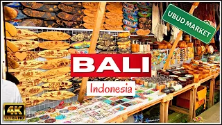 [4K] Walking Tour of Bali - UBUD ART MARKET - Indonesia Walking Tour