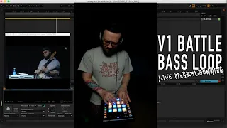 V1BATTLE bass loop live fingerdrumming