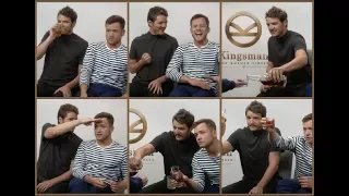 This is what happens when you drink bourbon with Pedro Pascal and Taron Egerton during an interview