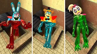 EXPLODE ALL MEGA SIREN GLAMROCK ANIMATRONICS In Garry's Mod! Five Nights at Freddy's