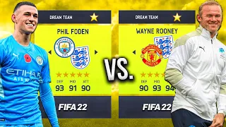 Foden vs. Rooney DREAM TEAMS... in FIFA 22! 🏴󠁧󠁢󠁥󠁮󠁧󠁿