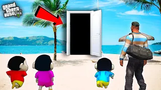 GTA 5 : Franklin & Shinchan Found Magic Door Near Franklin Beach in GTA 5 ! JSS GAMER