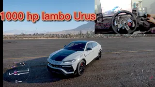 Driving a 800 hp Lamborghini Urus - Forza  horizon 5 - Logitech G29 Gameplay