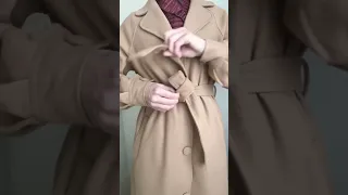 How to Tie a Coat Belt 🎀