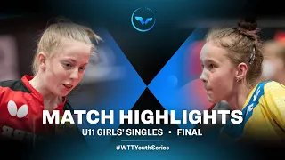 Josephina Neumann vs Diana Koliennikova | WTT Youth Contender Havirov | U11 GS Finals