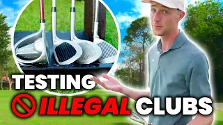 Testing ILLEGAL golf clubs (do they work?)