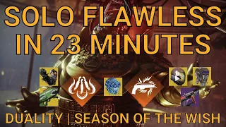 Solo Flawless Duality in 23 Minutes on Hunter | Season of the Wish (Destiny 2)