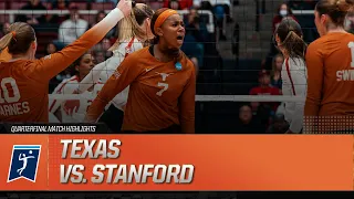 Texas vs. Stanford: 2023 NCAA volleyball quarterfinal highlights