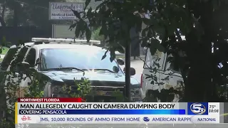 VIDEO: Man Allegedly Caught on Camera Dumping Body