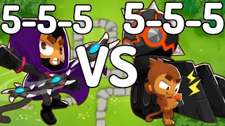 5-5-5 Boomerang Monkey VS. 5-5-5 Dart Monkey