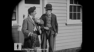Charlie Chaplin meets Harry Lauder - Rare Archival Footage