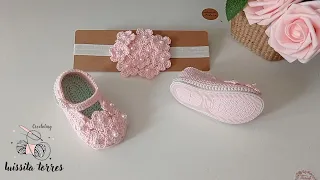 Zapatitos con suela para Bebé Tejido a crochet 6-9 meses paso a paso Fácil y Rápido de Tejer #easy