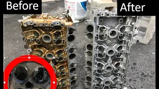 How to SAFELY clean aluminum cylinder heads!!!