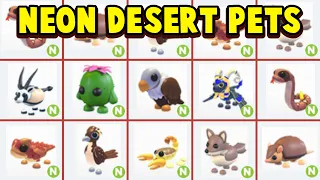 All Neon Desert Egg Pets REVEALED! Adopt Me