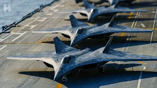 TOP SECRET Spy Jet Spotted on US Navy Aircraft Carrier in Mediterranean Sea