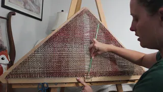 How to Continuous Strand Weave on a Triangle Loom